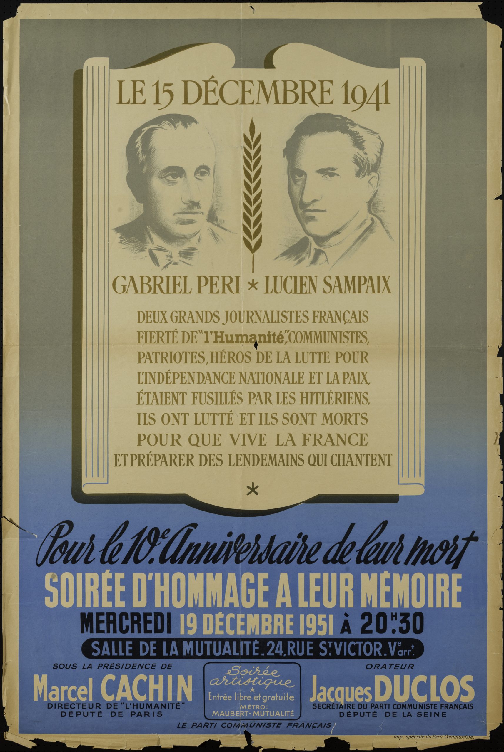 Qui est Gabriel Péri ? Fondation Gabriel Péri