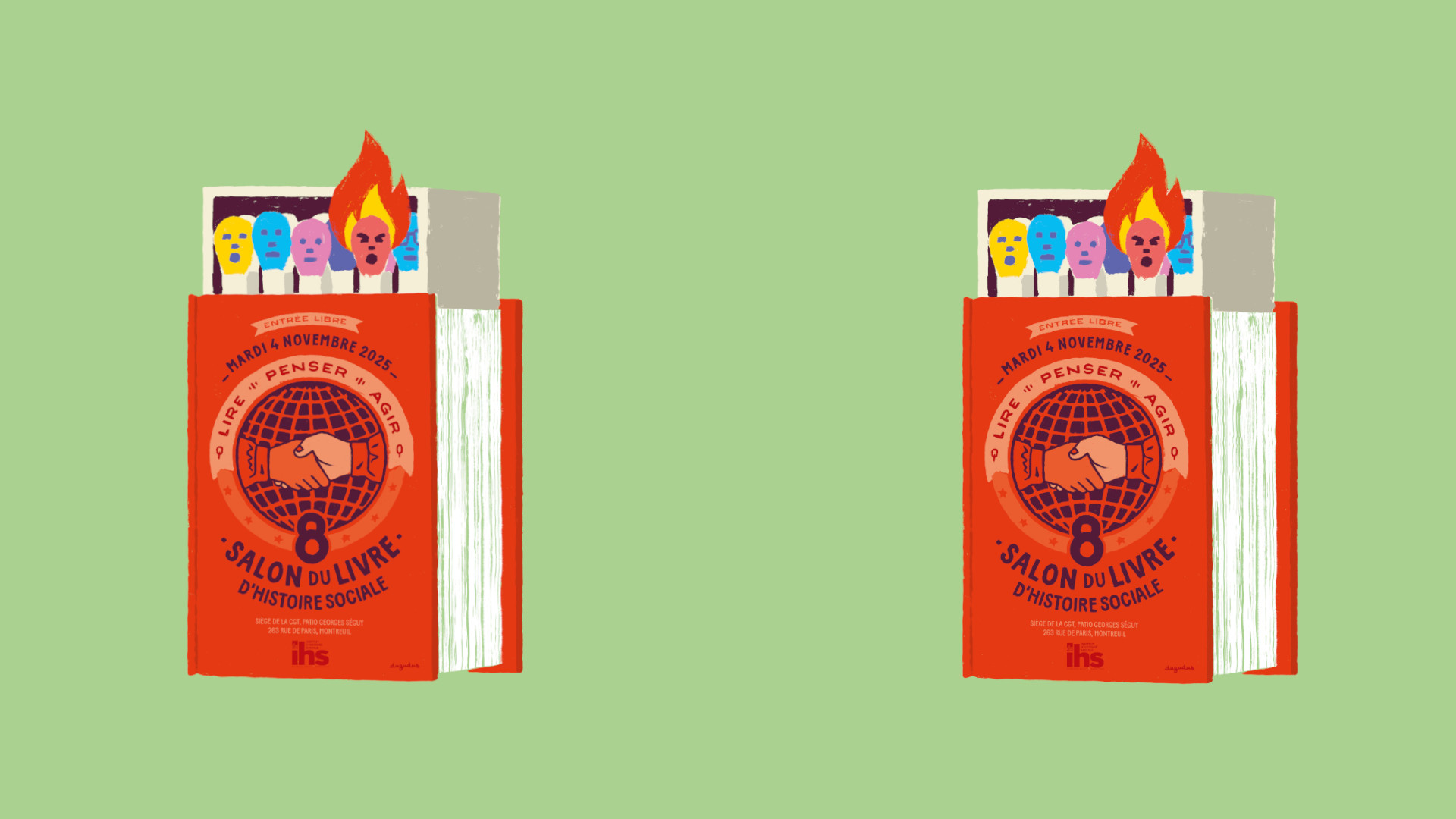 La Fondation au Salon du livre d’histoire sociale de l’IHS-CGT, le 4 nov.